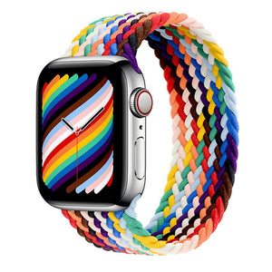 BRACELET APPLE WATCH EN NYLON TRESSÉ - LES MULTICOLORS