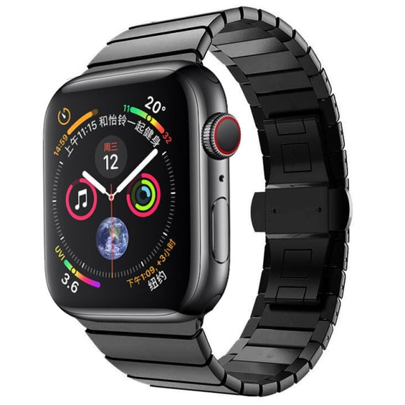 Bracelet de luxe en acier inoxydable pour apple watch